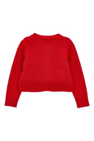 cardigan in lana rosso MONNALISA KIDS | 39D80340900043